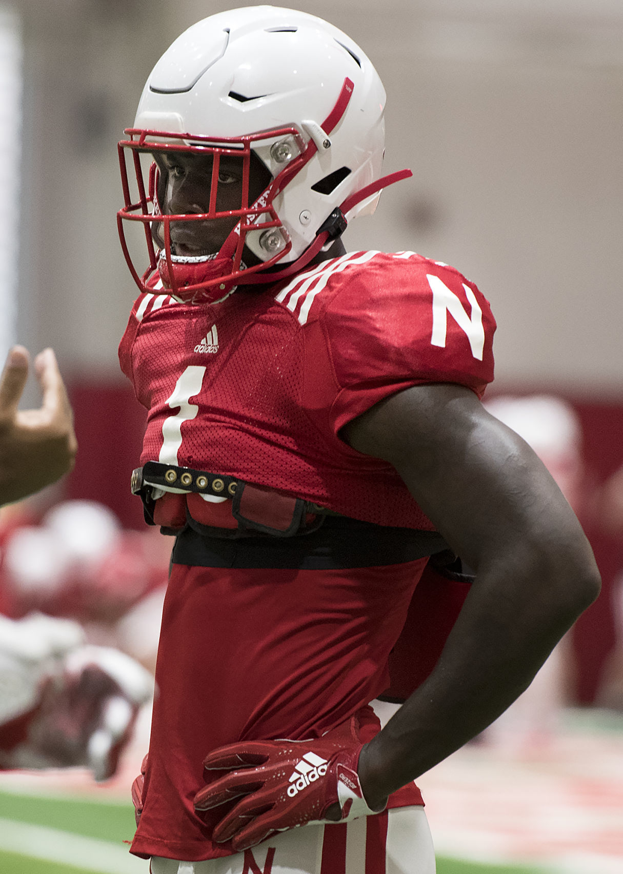 NU football practice, 8.7